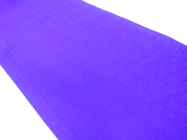 アンティーク　麻の葉模様織り出しリバーシブル袋帯(材料)(サービス品)
